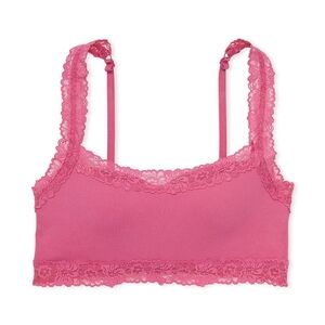 New Victoria's Secret PINK Bralette Seamless Lightly Lined Bralette Mauve Bra